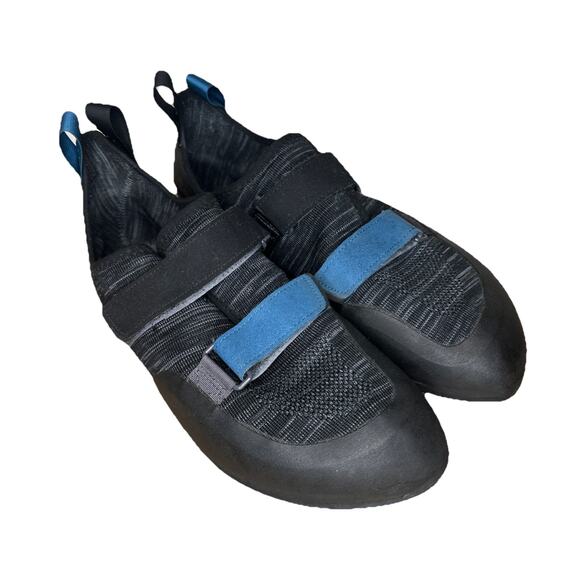 Black Diamond Momentum Mens 14 Rock Climbing Shoes Bouldering Black Blue Outdoor - Picture 1 of 8